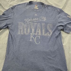 Majestic Blue Kansas City Royals Men's Shirt